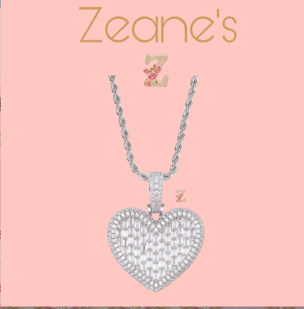 Hip Hop Heart Necklace