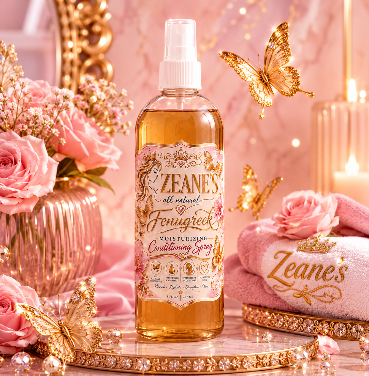 Fenugreek and Eucalyptus Leave In Conditioner Spray